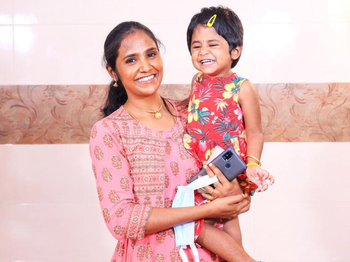 One of Keller India's female engineers Vani B