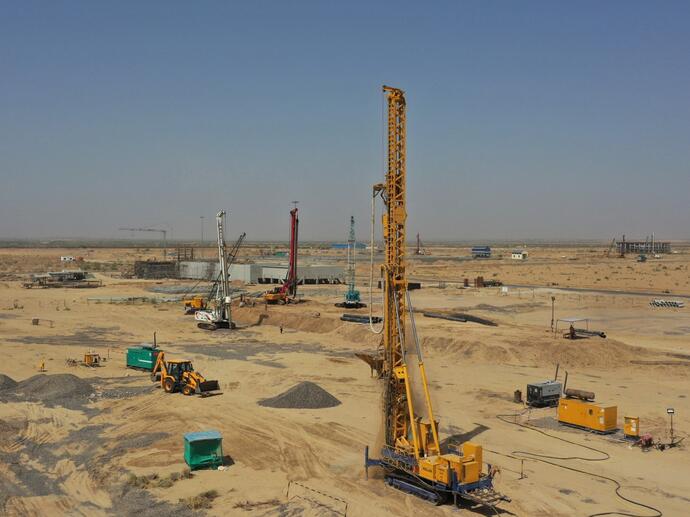 Keller rigs on site in Rajastan